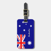 Australien Gepäckmarken, patriotische australische Gepäckanhänger (Vorderseite vertikal)