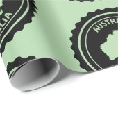 Australien Geschenkpapier (Rolleneckpunkt)