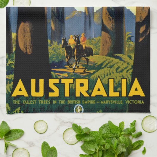 Australien Geschirrtuch (Gefaltet)