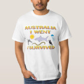 Australien, ging ich, ich überlebte T-Shirt (Vorderseite)