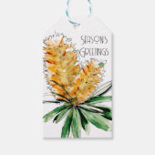 Australien Golden Banksia Weihnachtsgeschenk-Tag Geschenkanhänger (Vorderseite)
