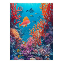Australien Great Barrier Reef Reiseplakat