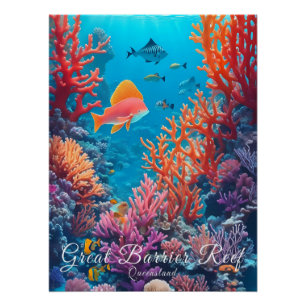 Australien Great Barrier Reef Reiseplakat Poster