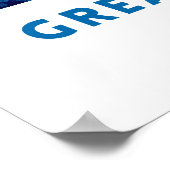 Australien Great Barrier Reef Reiseplakat Poster (Ecke)