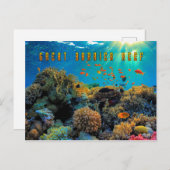 Australien Great Barrier Reef stilisiert Postkarte (Vorne/Hinten)