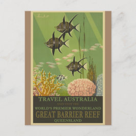 Australien Great Barrier Reef Vintage Travel Poste Postkarte