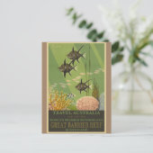 Australien Great Barrier Reef Vintage Travel Poste Postkarte (Stehend Vorderseite)