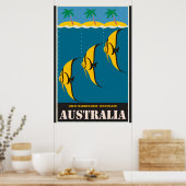 Australien Great Barrier Reef Vintage Travel Poster (Küche)