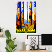 Australien, große Bäume in Marysville, Victoria Poster (Heimbüro)