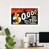 Australien hat Großbritannien (Leinwand) versproch Poster (Heimbüro)