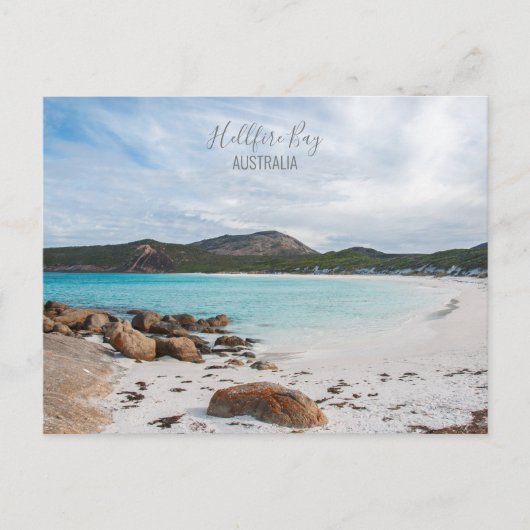 Australien Hellfire Bay Pristine Beach Foto Postkarte (Vorderseite)