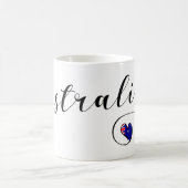Australien Herz Tasse, australische Flagge Kaffeetasse (Mittel)