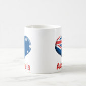 Australien-Herz-Tasse Kaffeetasse (Mittel)