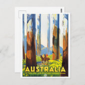 Australien Hochbaumreise Postkarte (Vorne/Hinten)