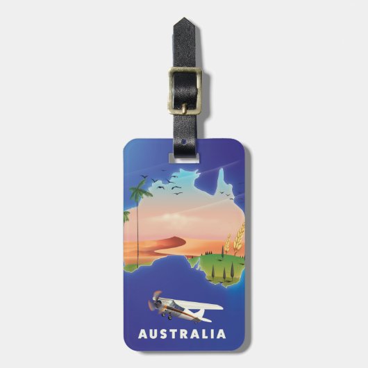 Australien Holiday Reiseplakat Gepäckanhänger (Vorderseite vertikal)