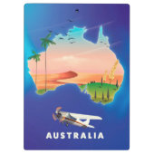 Australien Holiday Reiseplakat Klemmbrett (Rückseite)