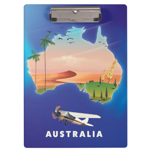 Australien Holiday Reiseplakat Klemmbrett (Vorderseite)