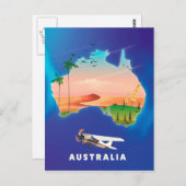Australien Holiday Reiseplakat Postkarte (Vorne/Hinten)