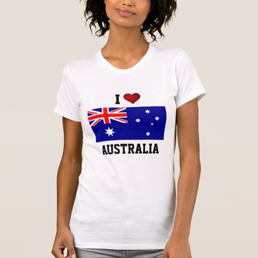 AUSTRALIEN: I LIEBE AUSTRALIEN T-Shirt (Vorderseite)