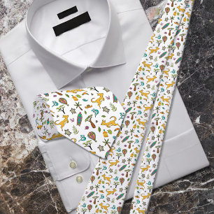 Australien Icon Nahtloses Muster Krawatte