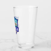 Australien Illustration Retro Abzeichen Glas (Links)
