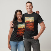 Australien Illustration Travel Art Vintag T-Shirt (Unisex)