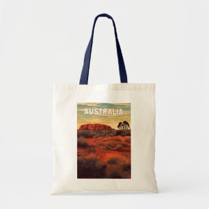 Australien Illustration Travel Art Vintag Tragetasche