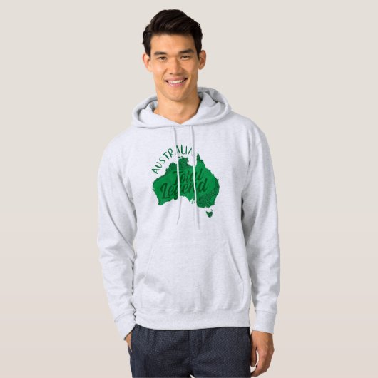 AUSTRALIEN INSGESAMT LEGEND GRÜNE HOODIE (Vorne ganz)