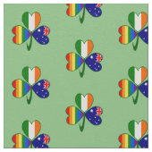 Australien Irland Gay Pride Kleeblatt Stoff (Nahaufnahme)