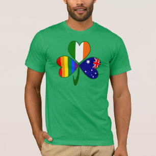 Australien Irland Gay Pride Kleeblatt T-Shirt