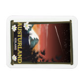 Australien Island Reiseplakat Magnet (Horizontal)