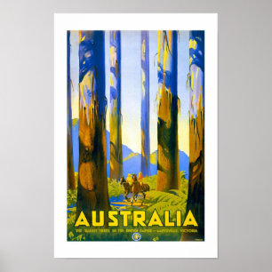 Australien Jahrgang Reise Poster