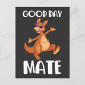 Australien Kangaroo Animal Australian Flag Aussie Postkarte (Vorderseite)