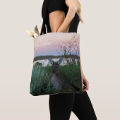 Australien Kangaroo Animal Wildlife Sunset Nature Tasche (Von Nahem)