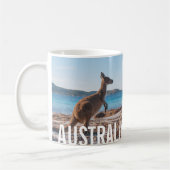 Australien Kangaroo auf dem Beach Foto Kaffeetasse (Links)