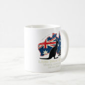 Australien Kangaroo Aussies landen unter Kaffeetasse (VorderseiteRechts)
