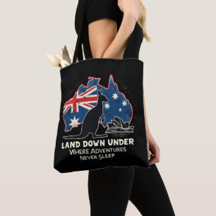 Australien Kangaroo Aussies landen unter Tasche