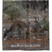 Australien Kangaroo Duschvorhang (Vorderseite)