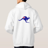 Australien Kangaroo & Flag Hoodie (Rückseite)