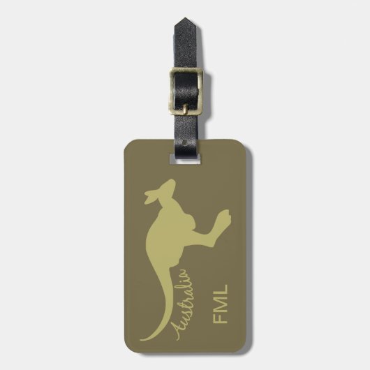 Australien Kangaroo Gepäckanhänger (Vorderseite vertikal)