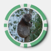 Australien Kangaroo Insel Koala in einem Baum Pokerchips (Vorderseite)