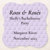 Australien Kangaroo Junggeselinnen-Abschied Design Untersetzer (Vorderseite)