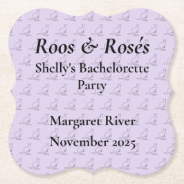 Australien Kangaroo Junggeselinnen-Abschied Design Untersetzer