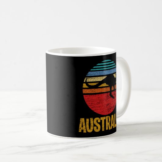 Australien Kangaroo Kaffeetasse (VorderseiteRechts)