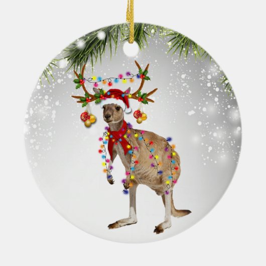 Australien Kangaroo Keramik Ornament (Hinten)