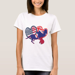Australien Kangaroo Koala Liebe T-Shirt