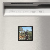 Australien - Kangaroo (Magnet) Magnet (In Situ (Geschirrspüler))