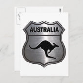 Australien Kangaroo Postkarte (Vorne/Hinten)