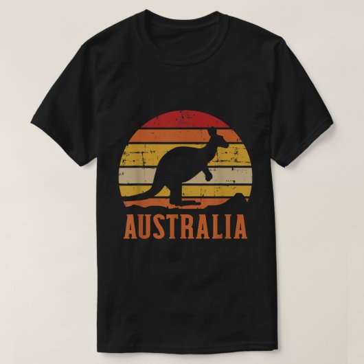 Australien Kangaroo Vintag T-Shirt (Design vorne)