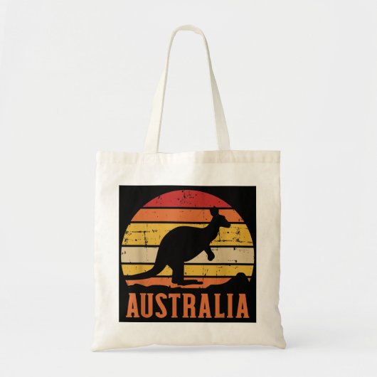 Australien Kangaroo Vintag Tragetasche (Vorne)